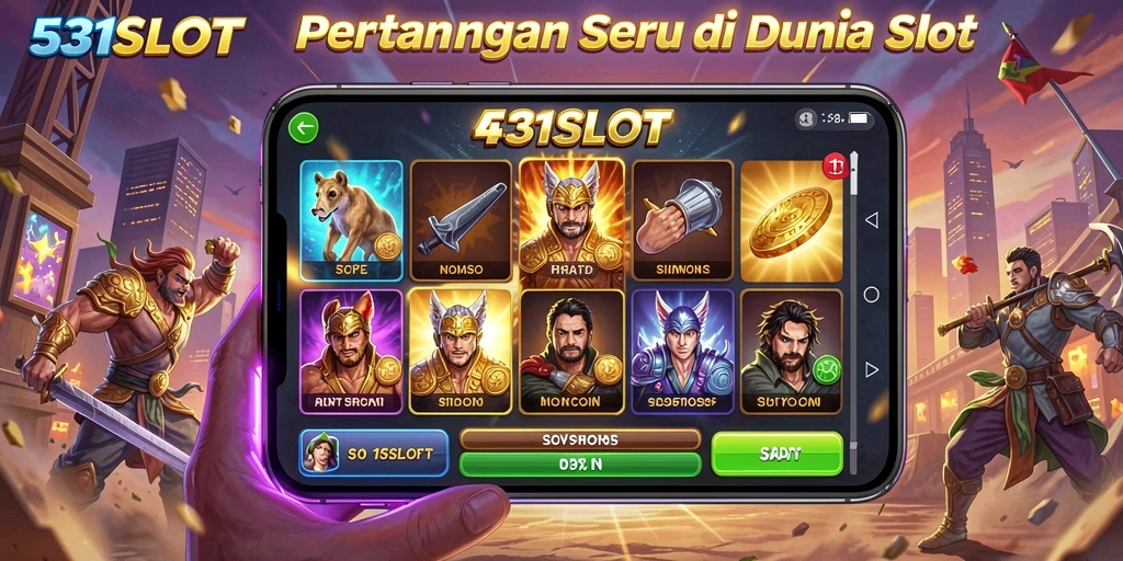 Screenshot utama 531SLOT menampilkan aksi pertarungan yang mengesankan.
