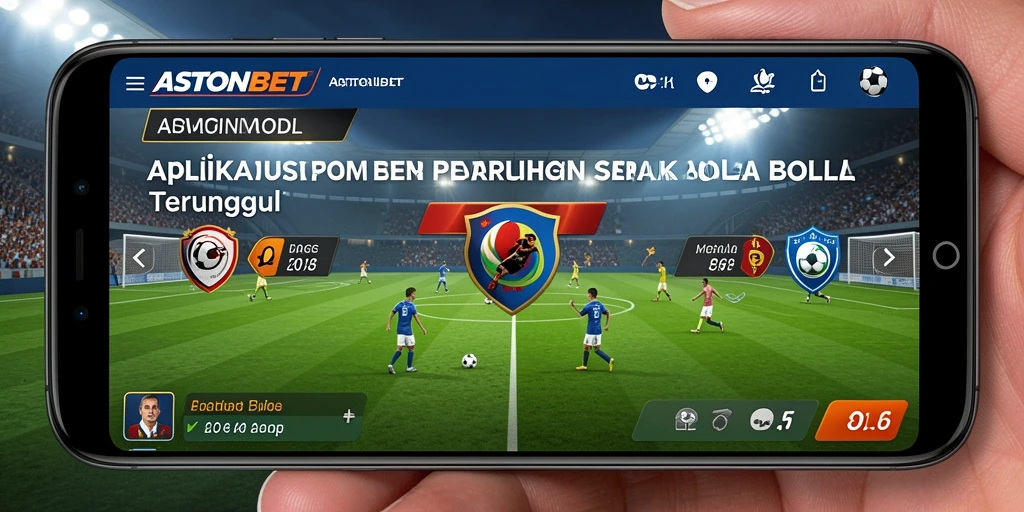 Tampilan gameplay dari aplikasi taruhan sepak bola ASTONBET.
