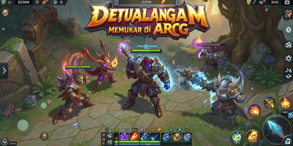 Tampilan gameplay D200M yang seru dan mengasyikkan di dunia ARPG.