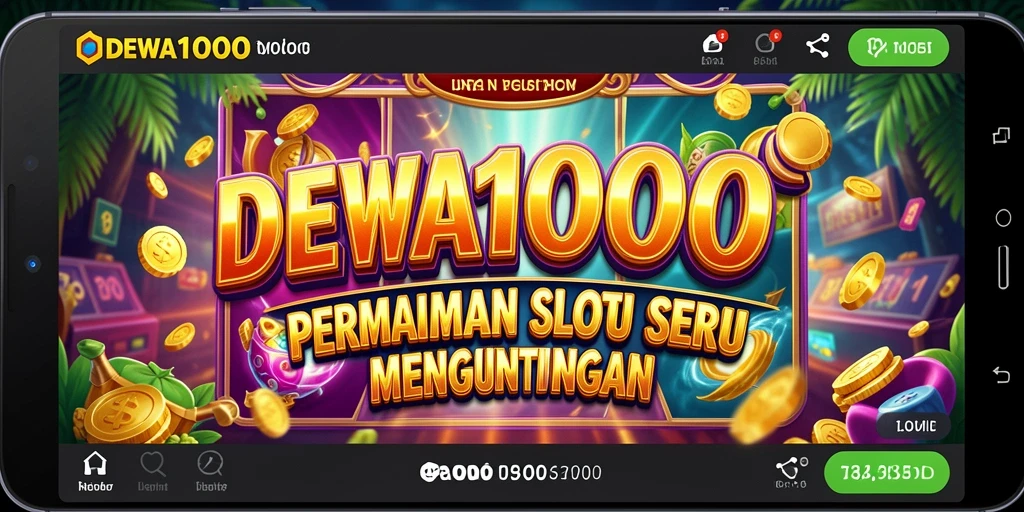 Screenshot DEWA1000 menunjukkan gameplay menarik dengan fitur slot yang mengasyikkan.
