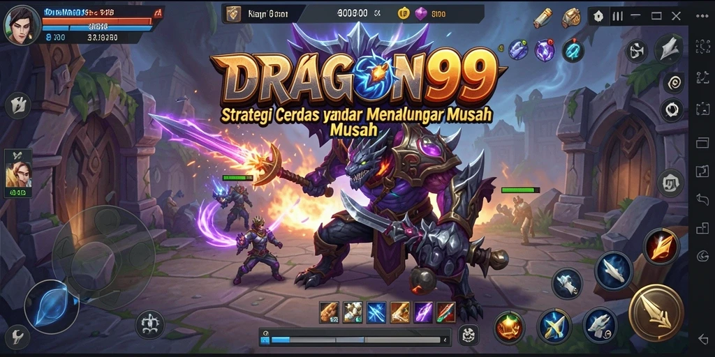 Tampilan gameplay menegangkan di <strong>DRAGON99</strong>, penuh strategi dan aksi.