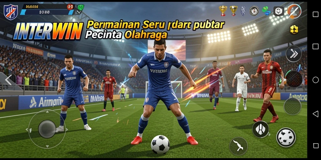 Tampilan gameplay INTERWIN yang menampilkan aksi olahraga yang seru.