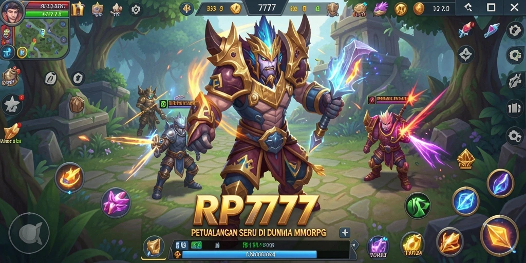 Tangkapan layar memasuki petualangan seru dalam dunia MMORPG RP777.