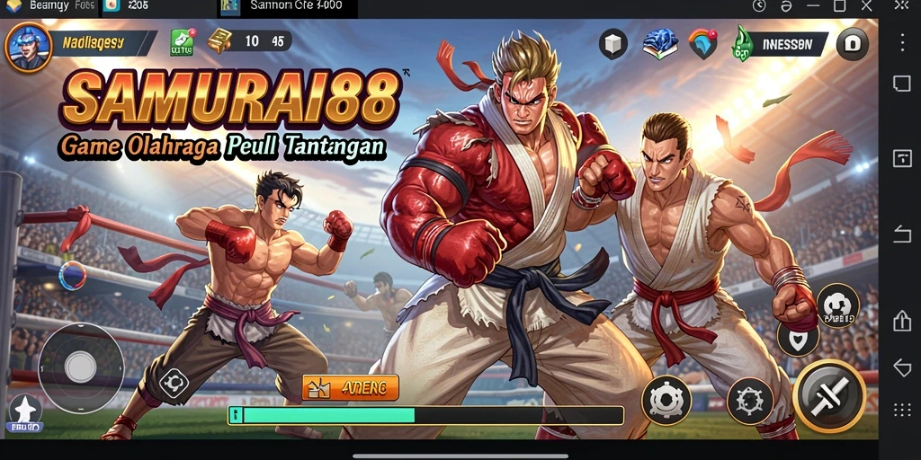 Screenshot gameplay <strong>SAMURAI88</strong> yang menarik dan mengesankan.