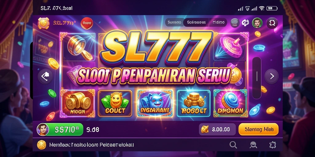 Tampilan menarik permainan Slot SL777 dengan fitur bonus memukau.