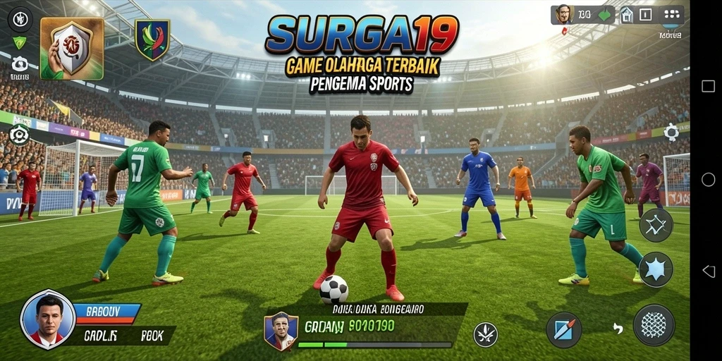 Gameplay menegangkan di SURGA19 dengan berbagai olahraga seru.