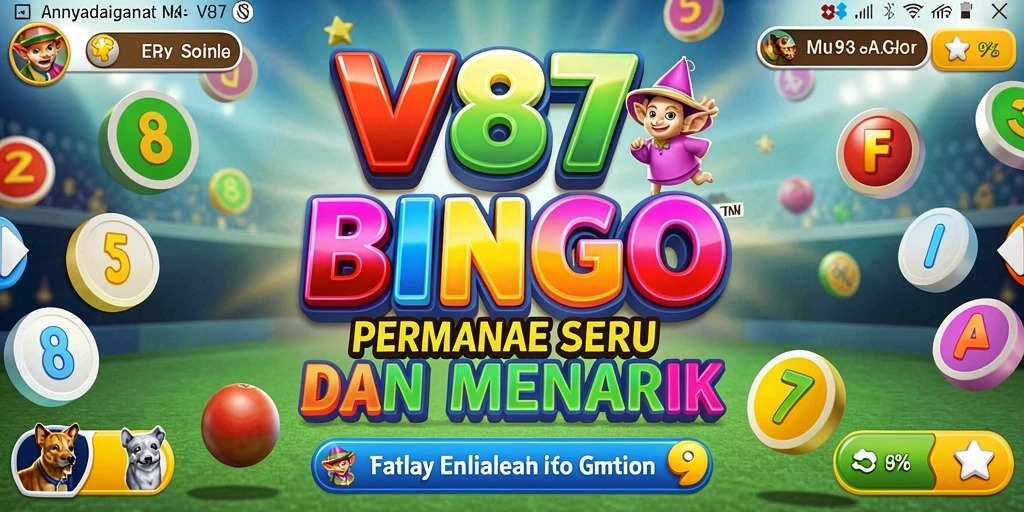 Screenshot gameplay V87 menampilkan keseruan bermain Bingo.