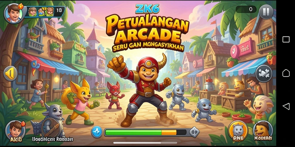 Tampilan gameplay seru dalam ZK6 yang penuh tantangan.