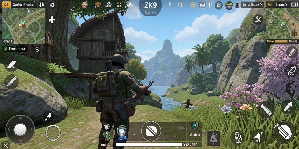 Tampilan gameplay ZK9 yang menarik dan interaktif.